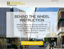 Tablet Screenshot of chandlerdrivingschool.com